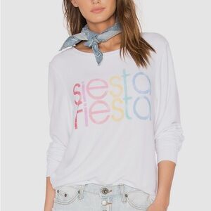 Wildfox White 'Siesta Fiesta' Graphic Sweatshirt